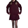 CupitiDU Autunno Nuovo Tinta Unita Casual College Style Knit Dress Set, 2024 Manica Lunga Crop Top Maglia Mini Gonne Vestiti, Maglione 2 Pezzi, Casual Maglia Sciolta Mini Gonna Lounge, Rosso, S