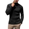 Mobanna Maglioni Cotone Uomo Lana Maglia Collo Alto - Casual Lupetto Maglione Golfino Maniche Lunghe Autunno Manica Lunga Elegante Dolcevita Leggero Slim Fit Pullover per Abbigliamento