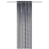 HOME WOHNIDEEN Tenda pronta Suela Thermosuede con stampa a pellicola, 245 x 135 cm, protezione contro correnti d'aria, colore: grigio, dimensioni: 245 x 135 cm, numero: 1 x