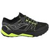 Joma Serie Sierra, Running Shoe Uomo, Nero Giallo Fluor, 43.5 EU