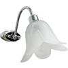 Generico Applique moderno cromato a 1 luce Giusi cromato per bagno corridoio camera lampada da parete