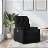 Gecheer Poltrona,Relax,Reclinabile,da TV,in Tessuto,Nero,con Poggiapiedi,74x86,5x93,5 cm,Poltrona da TV,Poltrona Relax,Comoda,Poltrona Reclinabile,Poltrona in Tessuto,Poltrona con Poggiapiedi