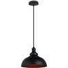 STOEX Retrò Lampada a Sospensione Industriale Vintage Φ290mm Lampadario Stile Loft E27 Illuminazione a Sospensione per Cucina Soggiorno Bar (Nero)