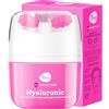 7DAYS Crema Idratante Viso con Acido Ialuronico | Skincare Coreana Idratante per Viso | Crema Viso e Collo per Donne con Vitamina C | Massaggiatore Roller Anti Gonfiore e Tonificante, 40ml