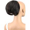 CAISHA Chignon Pezzo Di Capelli Treccia Chignon Chignon Hepburn Cravatta Per Capelli Updos Marrone Scuro HD1