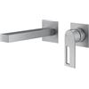 Mariner Otto rubinetto lavabo a parete proiezione: 200 mm, per corpo incasso smart, OTT1111-CS+BOQ0258-CS, Otto cromo spazzolato [Rubinetteria Bagno > Rubinetteria Lavabo]