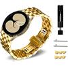 KoGiio 20mm Acciaio Inossidabile Cinturino per Samsung Galaxy Watch 6 Classic 43mm 47mm / Galaxy Watch 6/5/ 4 40mm 44mm / Watch 5 Pro 45mm - Oro