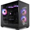 CyberpowerPC Luxe PC Gaming - Intel Core i9-12900KF, Nvidia RTX 4070 12GB, 32GB RAM, 1TB NVMe SSD, 750W 80+ PSU, Wi-Fi, RGB Raffreddatore per CPU a liquido, Windows 11, Ark RGB