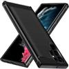 iVoler Cover per Samsung Galaxy S22 Ultra 5G, [Protezione Antiurto di Grado Militare] Custodia Sottile Morbida in Silicone TPU Anti-Impronte Anti-Graffio Protettiva Case, Nero