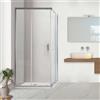 Arcdesign Selection Box doccia 70X120 H195 da 6mm profilo in alluminio cromo e cristallo trasparente