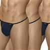 ARIUS Confezione Perizoma Uomo in Cotone nero - 3 Pezzi - Perizoma Uomo Pack - Sexy nero