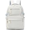 YOODI British Airways 40x30x15 Zaino da Viaggio Aereo Bagaglio a Mano Impermeabile Zaino Scuola Zaino Porta PC 14 Pollici Cabin Bag Travel Backpack per Donna Uomo Lavoro Università, Bianco