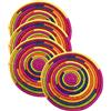 MGE World MGE - 4x Sottopiatto Rotondo in Rattan - Sottopentola in Vimini - Sottopiatti Rotondi da Tavola - Tovagliette Rotonde - Sottopiatti Vimini - Decorazione da Parete - Set da 4 Pezzi - 30 cm