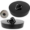Your Day Mate Tappo Universale, Set da 2, per Lavello da Cucina e Bagno, per scarichi da 1-3/4, Ø da 44 a 42 mm, tappo per scarico da lavello, bidet, tappo di scarico, tappo per vasca, tappo per lavandino, gomma