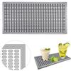 Jastown Tappetino Macchina Caffe 15x30 cm, Tappetino Antiscivolo Silicone,Tappetino Cocktail,Accessori per Baristi, Tappetino Versatile per Cucina, Bancone Bar, Sottobicchiere da Scrivania (Grigio)