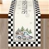 Aitsite Aitsit Runner Da Tavola Natalizio, Decorazioni Natalizie Runner Natalizio Inverno Idrorepellente Runner Da Tavolo Natale Moderno Per Interni E All'aperto Decorazione Da Tavolo Cucina Pranzo 40×180cm