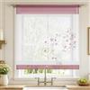 Joyswahl, tenda a pacchetto in voile, con coulisse Alina, tende BxH 80x100cm, colore berry