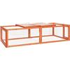 PURADAY Conigliera 183x90x46,5 cm in Legno Massello di Abete Pollaio Per Galline Da Esterno Casetta Per Conigli Recinto Per Conigli Gabbia Per Galline Gabbia Per Animali Confortevole E Resistente