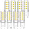Klighten Kligthen G9 LED Lampadina 3W, 28-LED SMD2835 Lampade LED G9, 330LM Equivalente 30W Lampada Alogena, Luce Bianco Naturale 4000K, Non Dimmerabile, Angolo di Fascio di 360 °, Confezione da 8