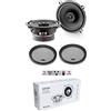 GK SOUND KIT SET PER FOCAL AUDITOR ACX-130 ACX130 2 altoparlanti coassiali 2 vie da 13 cm 130 mm 5,25 di diametro da 50 watt rms e 100 watt max 4 ohm 90 db, a coppia + griglie e 5 sticker omaggio