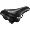CUCUBA Sella Montegrappa Asola 6200 in Gel Plus con elastomers da Bici per City Bike Colore Nero Copertura in Similpelle