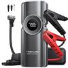 TREKURE Avviatore Emergenza per Auto con Compressore 150PSI, 5000A Starter Batteria Auto 12V per 9.0L Benzina e 8.0L Diesel Motori, Booster Avviamento Auto con Torcia, Ricarica USB