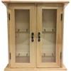 MIZIkeyGO Armadietto Portachiavi in Legno Retrò - Vetrinetta Porta Chiavi da Muro, Scatola per Chiavi, Cassetta Portachiavi
