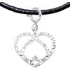 Iri jewelry Collana Doppio Cuore fatta a mano Regalo per Donna, Uomo, Coppia di Cuori, Cuori Gemelli, Simbolo Doppio Cuore di Amore - Gioiello d'Amicizia (Argento Sterling 925 + Placcato Platino, Due Cuori)