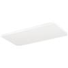Eglo Rovito Plafoniera a LED, rotonda, per bagno, lampada da soffitto in plastica di colore bianco, luce bianca calda e fredda, IP44, 57 x 30 cm