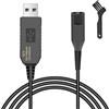 AOGOE Caricatore Rasoio 12V 1000mAh Con Cavo USB e Spazzola - Alimentatore Per Braun Rasoio Elettrico Series 9 7 5 4 3 2 1
