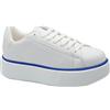 Bonateks Frfrb100265, Sneaker Donna, Bianco, 39 EU Stretta
