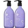 LUSETA Shampoo Anticaduta e Balsamo di Biotina e Collagene, promuove la crescita del Capello, 2 x 500 ml