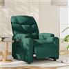 Gecheer Poltrona,Elettrica,Relax,Reclinabile,in Tessuto,Verde Scuro,74x89x100 cm,Poltrona da TV,Poltrona Relax,Poltrona Reclinabile,Poltrona Tessuto,Poltrona con Poggiapiedi,Poltrona Anziani
