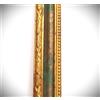Artecentro cornice dorata lavorata classica per quadri -dipinti su tela - oro/colore con o senza passepartout in legno-varie misure (35 x 50, oro/verde)