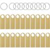 ABLAZE Mini chiavetta USB 8 GB 20 pezzi Oro impermeabile Penna USB 8 GB in metallo confezione da 20 pezzi per laptop, computer, TV, auto