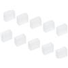 YOKIVE 120pz Silicone Tappi, LED Tubo Striscia Estremità Cappuccio Coperchio Impermeabile, Ottimo per Ufficio, Casa (Bianco, Adatto per 3528/2835/3014 8 mm Largo Striscia)