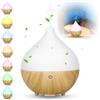MTINRNI Diffusore di Oli Essenziali,160ml Diffusore di Aromi Ultrasuoni,Diffusore Aromatico a Grana di Legno,con 7 LED Colori,Profumatore per Ambienti,Umidificatore Ambiente.per Ambienti, Casa, Yoga.