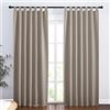 PONY DANCE Tenda Oscurante per Interni con Passanti Tende Termiche per Camera da Letto Curtains Moderne per Soggiorno 2 Pezzi 140x220 CM, Sabbia
