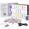 HOTUT Light Box Rosa con 115 Lettere ed Emoji, 2 Pennarelli, Lavagna Luminosa con Lettere a Core con 16 Cambi di Colore con Telecomando,Scatola Scritte Luminose Idee Regalo per Casa Festa Compleanno