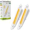 Dvnoua Lampadine R7S LED 118mm 20W Dimmerabile, R7S LED COB Lampadina Equivalenti a 200W Lampada Alogena, LED R7S 118mm Bianco Caldo 3000K, 2000LM Nessun Sfarfallio, Illuminazione Fascio 360°, 2pcs