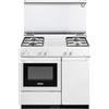 De Longhi Cucina a Gas 4 Fuochi Forno Elettrico Larghezza x Profondità 86x50 cm Classe energetica B con Coperchio e Vano portabombola colore Bianco - SEW 8540 NED Linea Smart