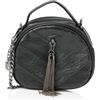 faina Borsa a Mano, Pochette Donna, Nero, Einheitsgröße