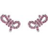 SWAROVSKI ORECCHINI A LOBO LIFELONG BOW ROSA, PLACCATI RODIO 5723557