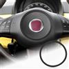 FDAIUN Per Fiat 500 2008-2023 Abarth 595 2012-2023 Alcantarn Auto Volante Copertura Telaio Sottile Decorazione Adesivi Accessori interni (Nero)