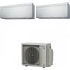 Daikin FTXA20CS FTXA25CS 2MXM50A Climatizzatore Dual Split Parete Stylish Silver/Argento WIFI Bluevolution 7+9 Btu R-32