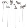 PADERNO WORLD CUISINE Set 6 spiedini frutta inox assortiti Animali Zoo
