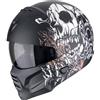 SCORPION Casco EXO-COMBAT II GENESIS Nero Opaco Bianco SCORPION S