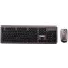 IOPLEE 290G tastiera Mouse incluso Ufficio RF Wireless QWERTY Nero, Grigio