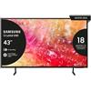 Samsung TV Crystal UHD 4K 43'' UE43DU7170UXZT Smart TV Wi-Fi Black 2024, Processore Crystal 4K, 4K Upscaling, Slim Look Design, OTS Lite