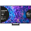 Samsung Q70D TV QLED 4K 75'' QE75Q70DATXZT Smart TV Wi-Fi Black 2024, Quantum Processor 4K, 4K AI Upscaling, AirSlim Design, OTS Lite